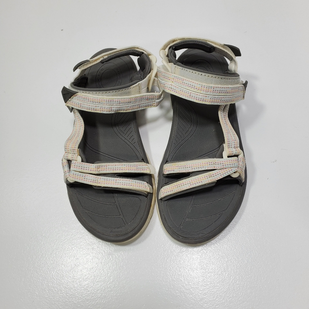 Teva Women's Cream Multi-Strip Strap Sandals